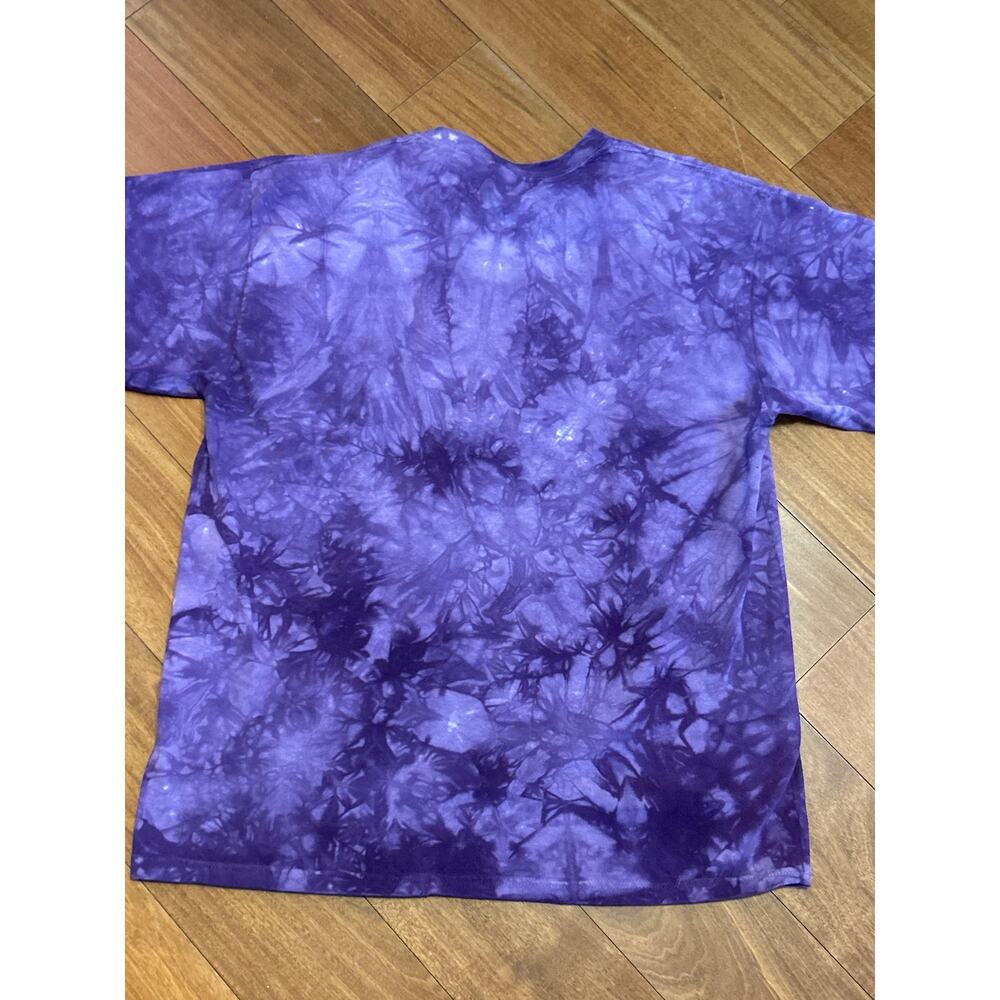 Purple Tie Dye Wildlife Native Girl Eagle Moon Tshirt - Picture 3 of 8